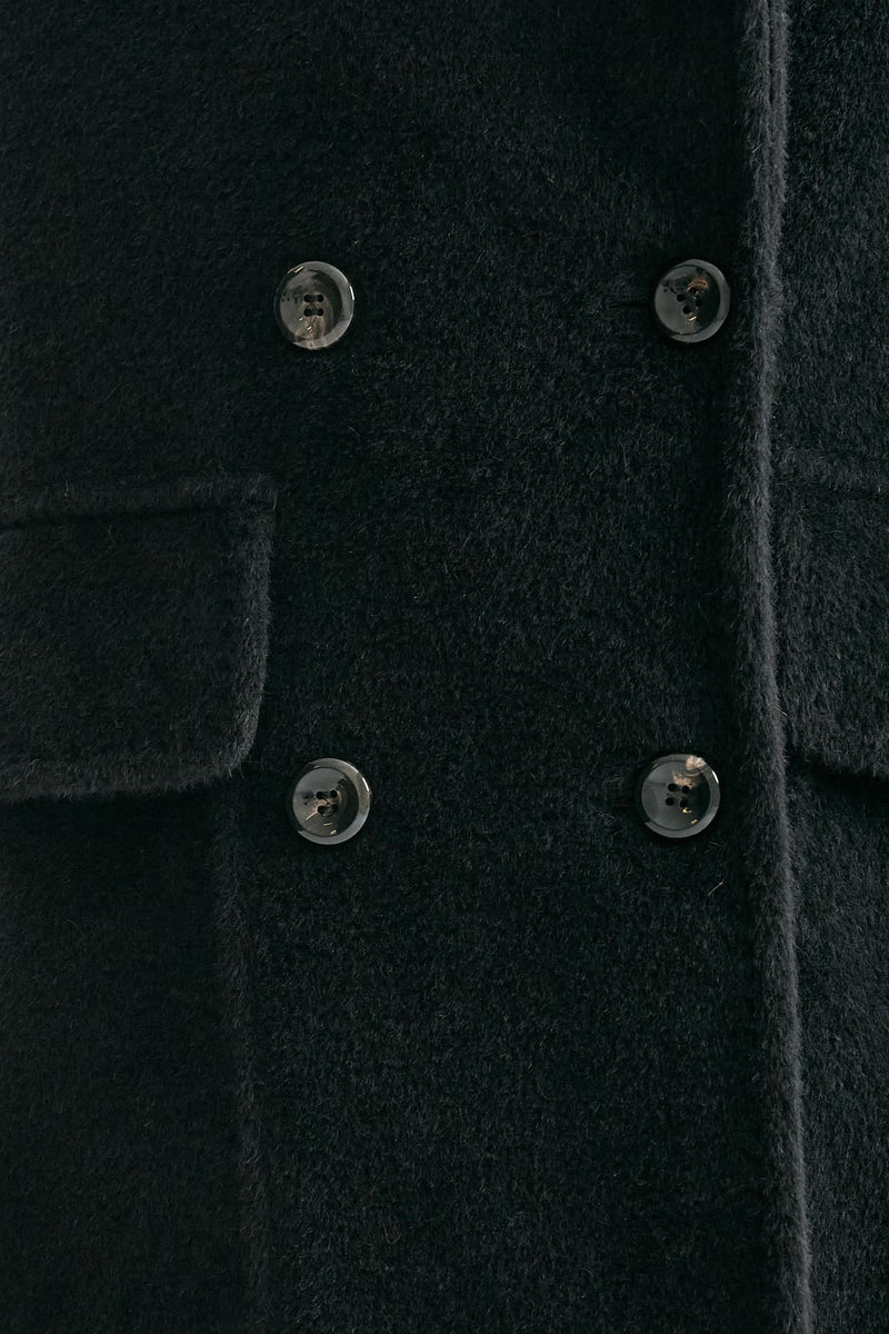 Cappotto over LILIAN in alpaca e lana nero women Tagliatore - 9
