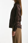 Camicia in pura seta marrone women Tagliatore - 3