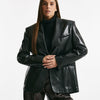 Blazer over in ecopelle nero women The andamane - 10