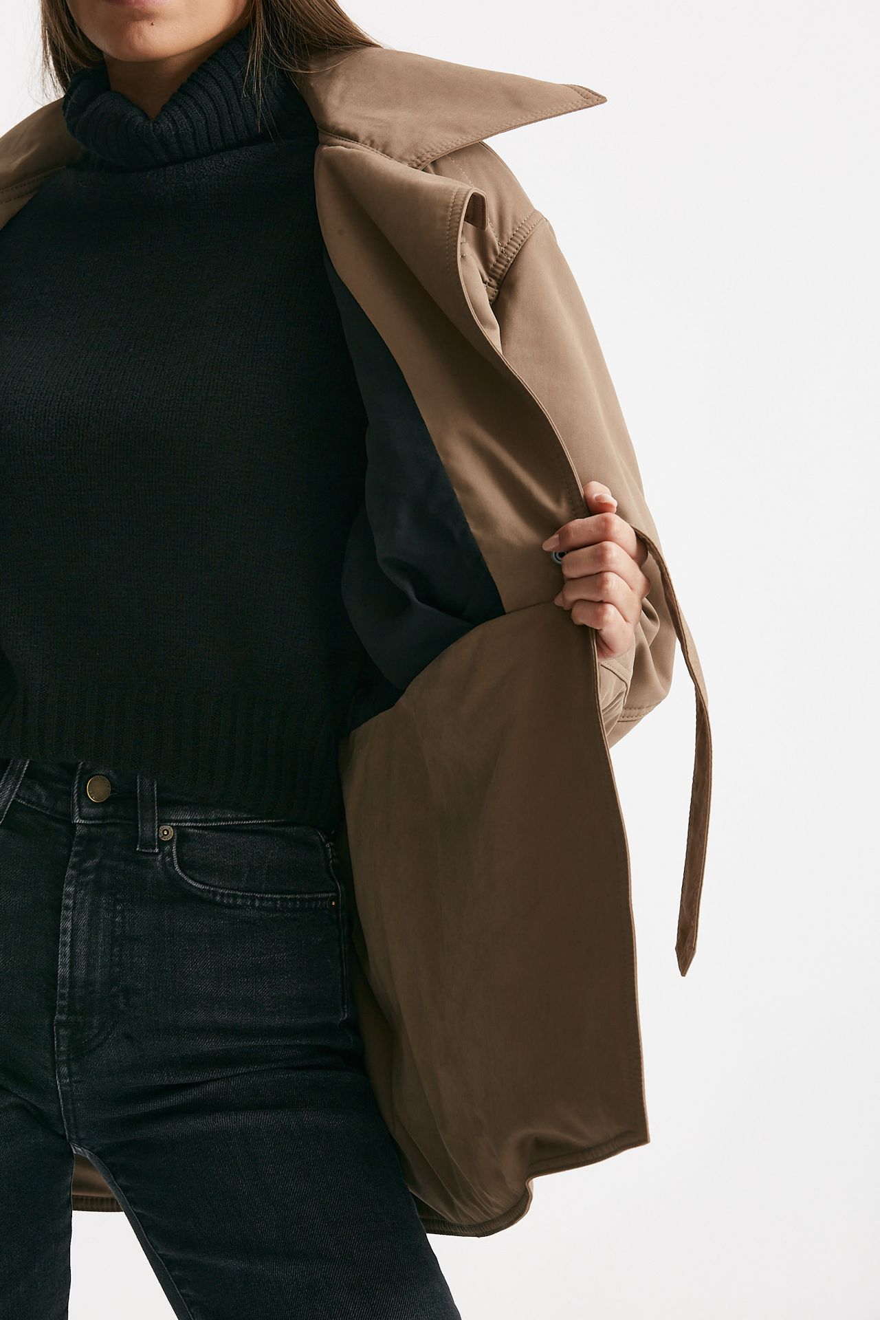 Giaccone con cintura beige women The andamane - 8