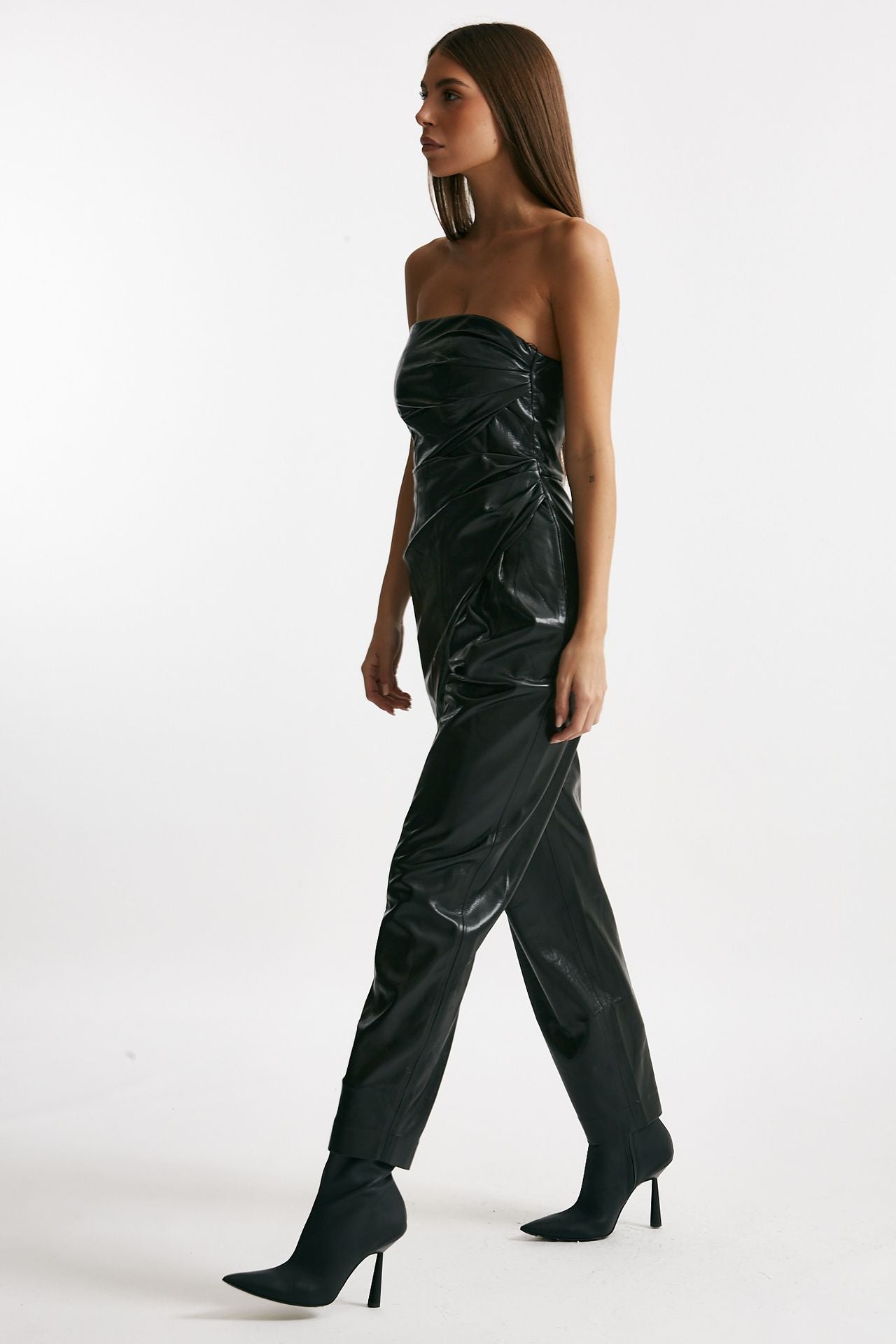 Tuta in ecopelle nero women The andamane - 4