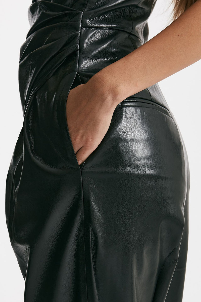 Tuta in ecopelle nero women The andamane - 8