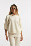 maglia cut off panna women Federica tosi - 1