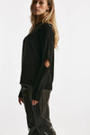 maglia over cut off cioccolato women Federica tosi - 2