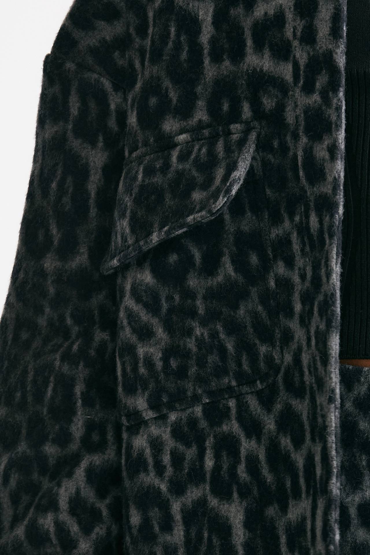 blazer over animalier nero e grigio women Federica tosi - 5