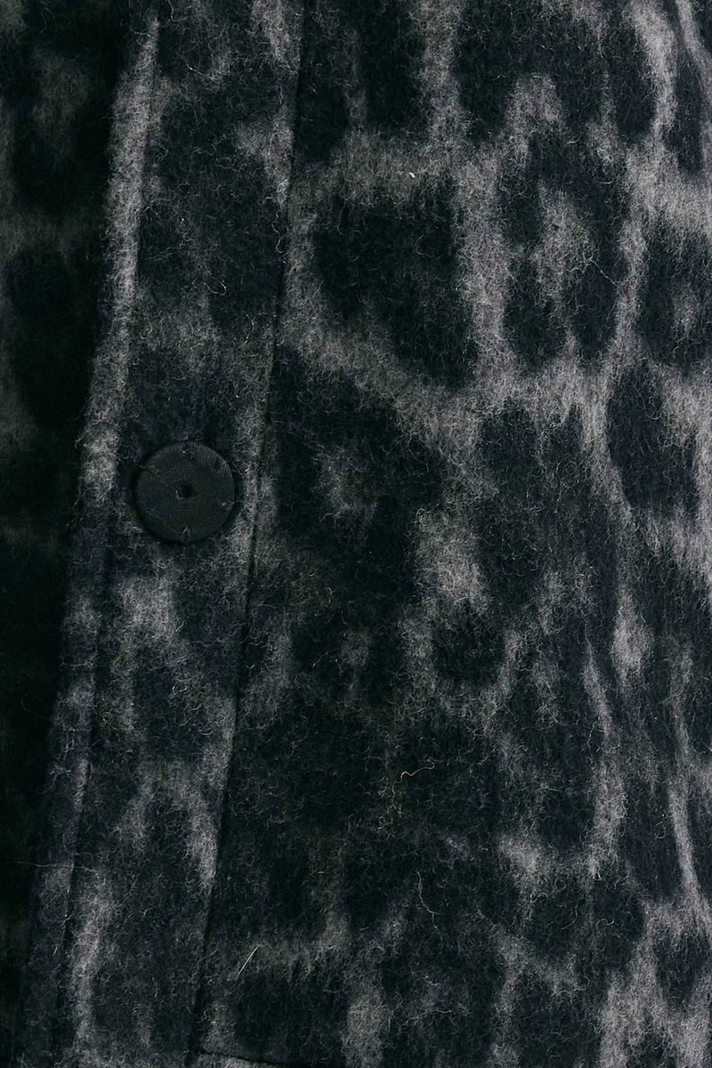 blazer over animalier nero e grigio women Federica tosi - 6