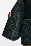 blazer over animalier nero e grigio women Federica tosi - 7