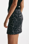 gonna corta animalier nero e grigio women Federica tosi - 2
