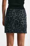 gonna corta animalier nero e grigio women Federica tosi - 3