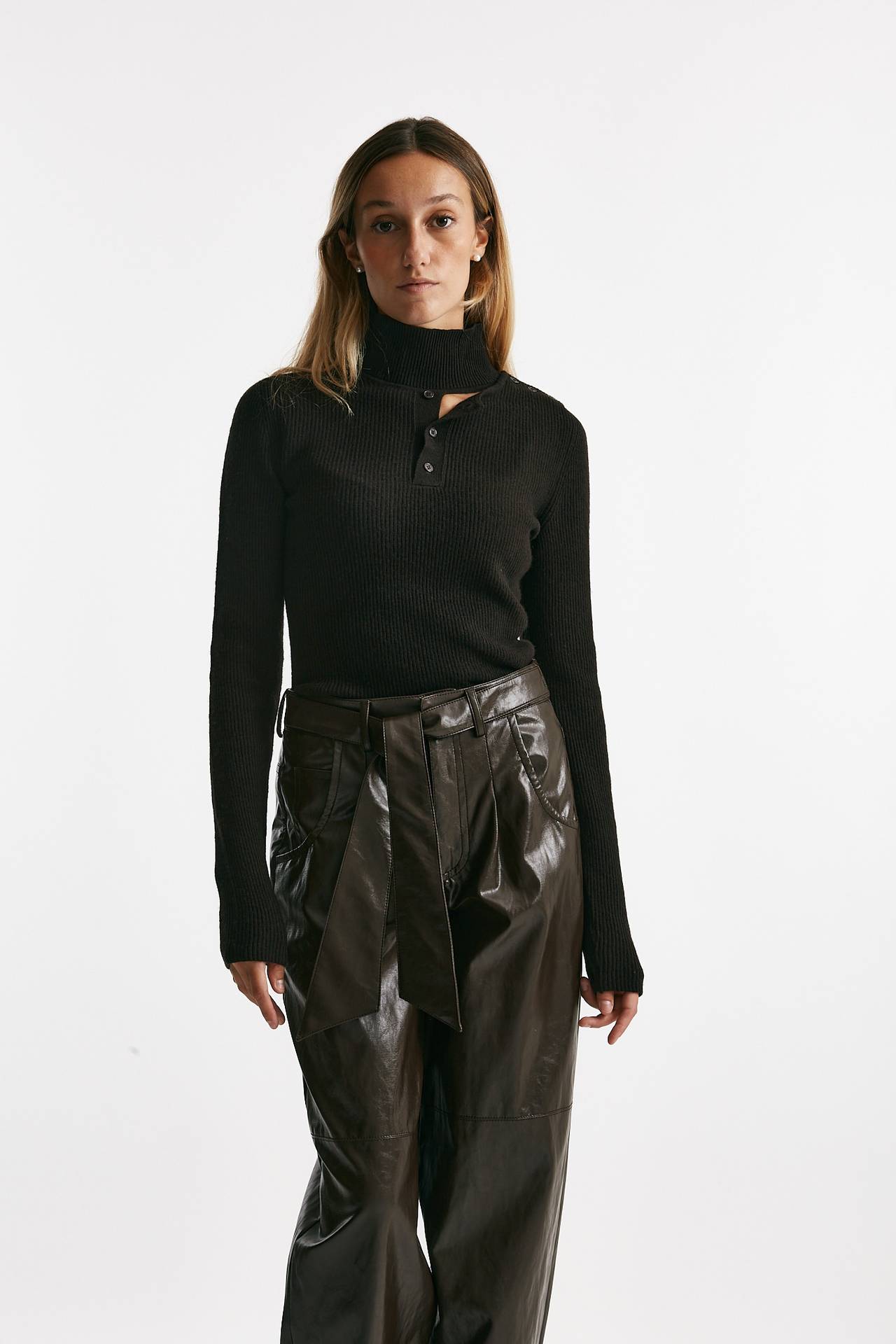 maglia lupetto cioccolato women Federica tosi - 1