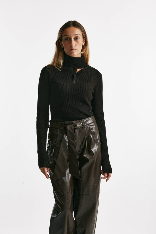 maglia lupetto cioccolato women Federica tosi