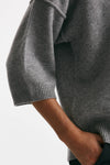 maglia cut off grigio melange women Federica tosi - 5