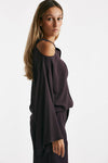 blusa cut melanzana women Federica tosi - 4