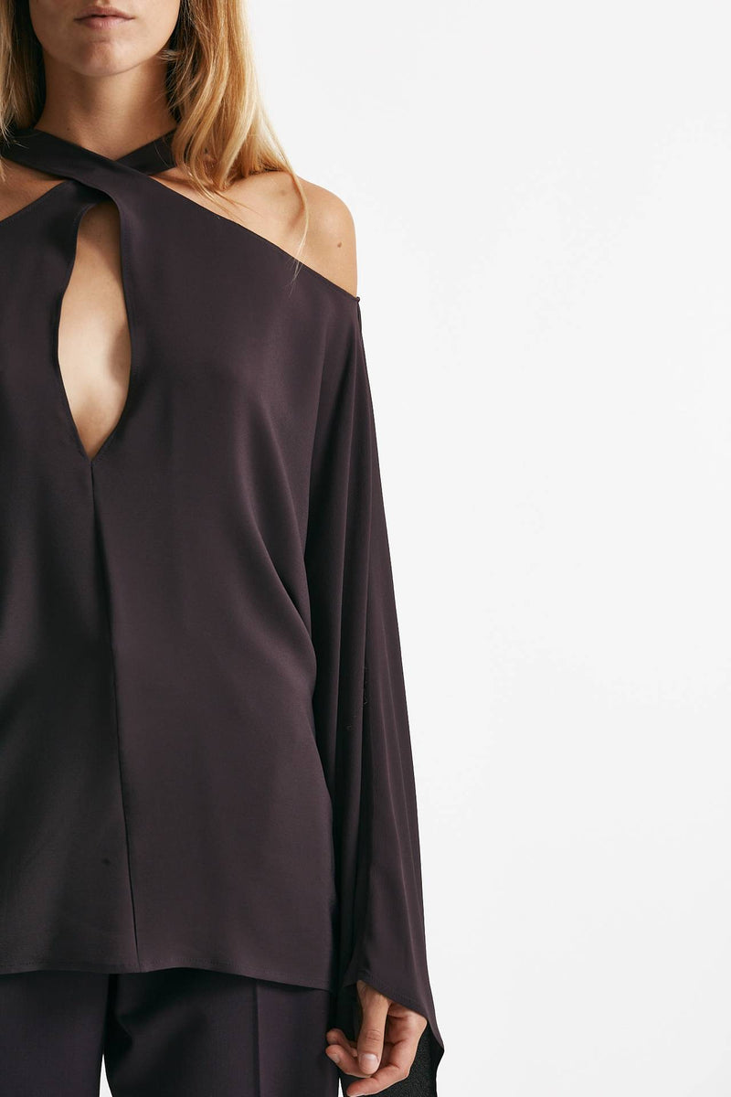 blusa cut melanzana women Federica tosi - 7