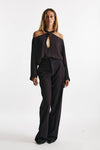 blusa cut melanzana women Federica tosi - 5
