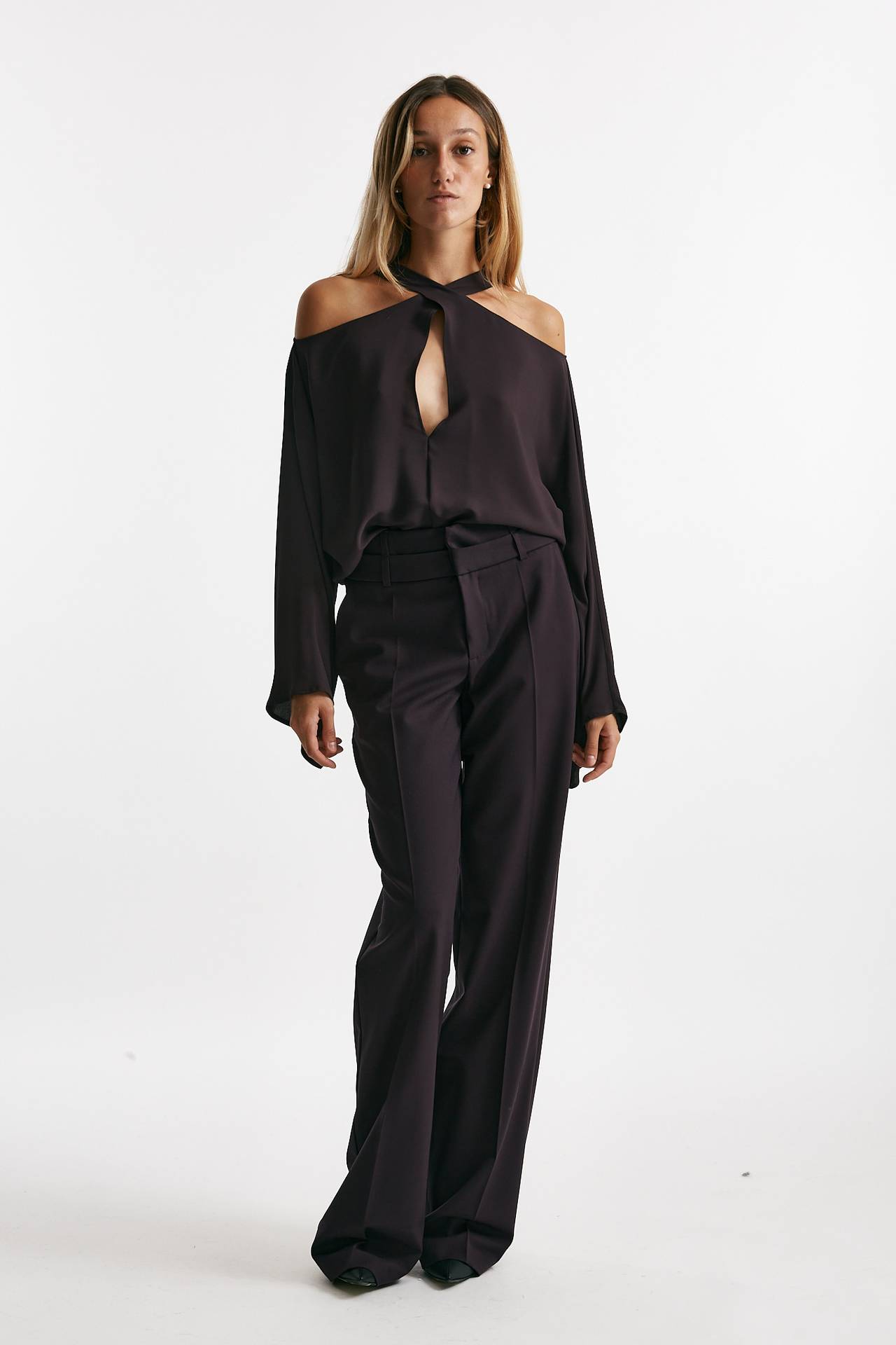 blusa cut melanzana women Federica tosi - 5