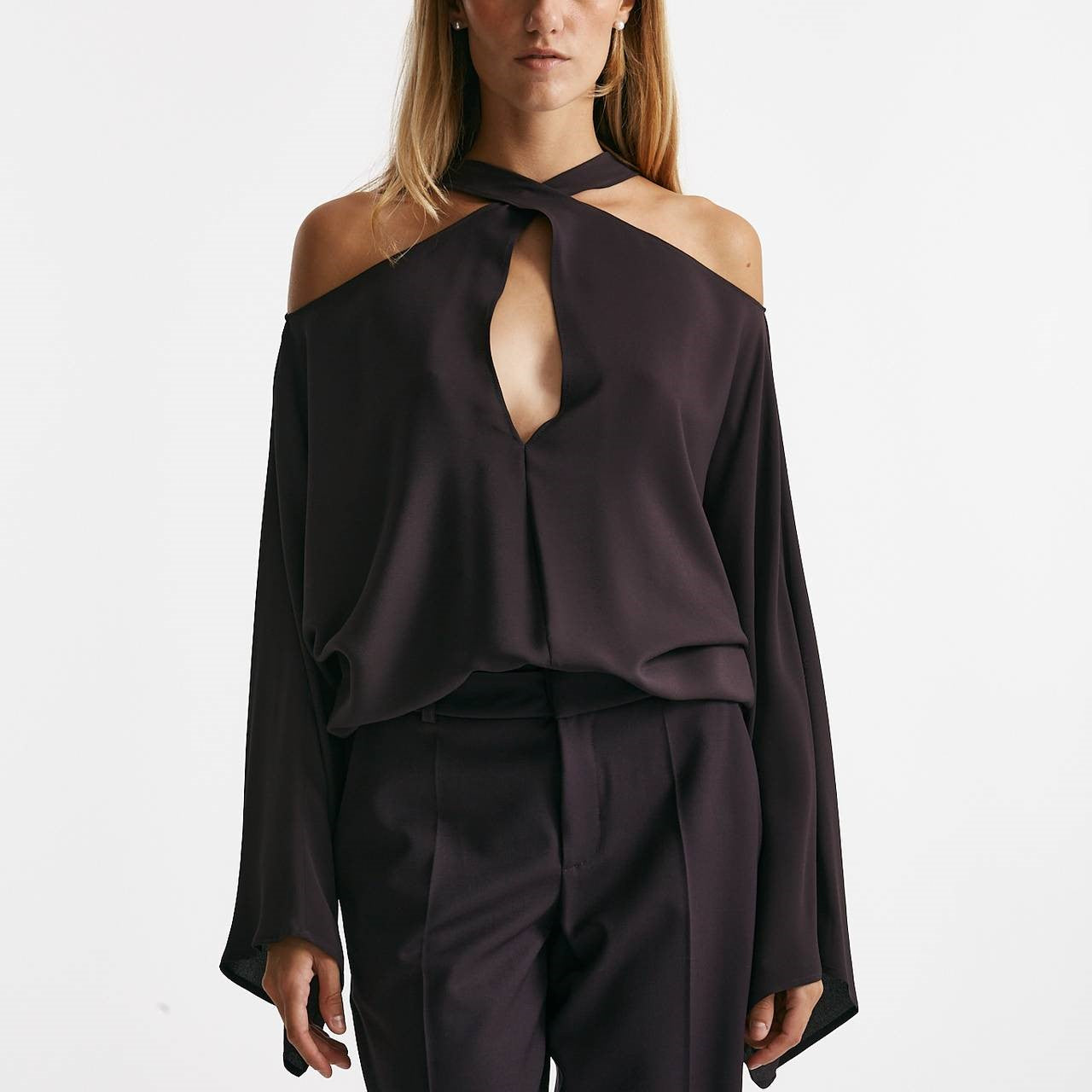 blusa cut melanzana women Federica tosi - 10