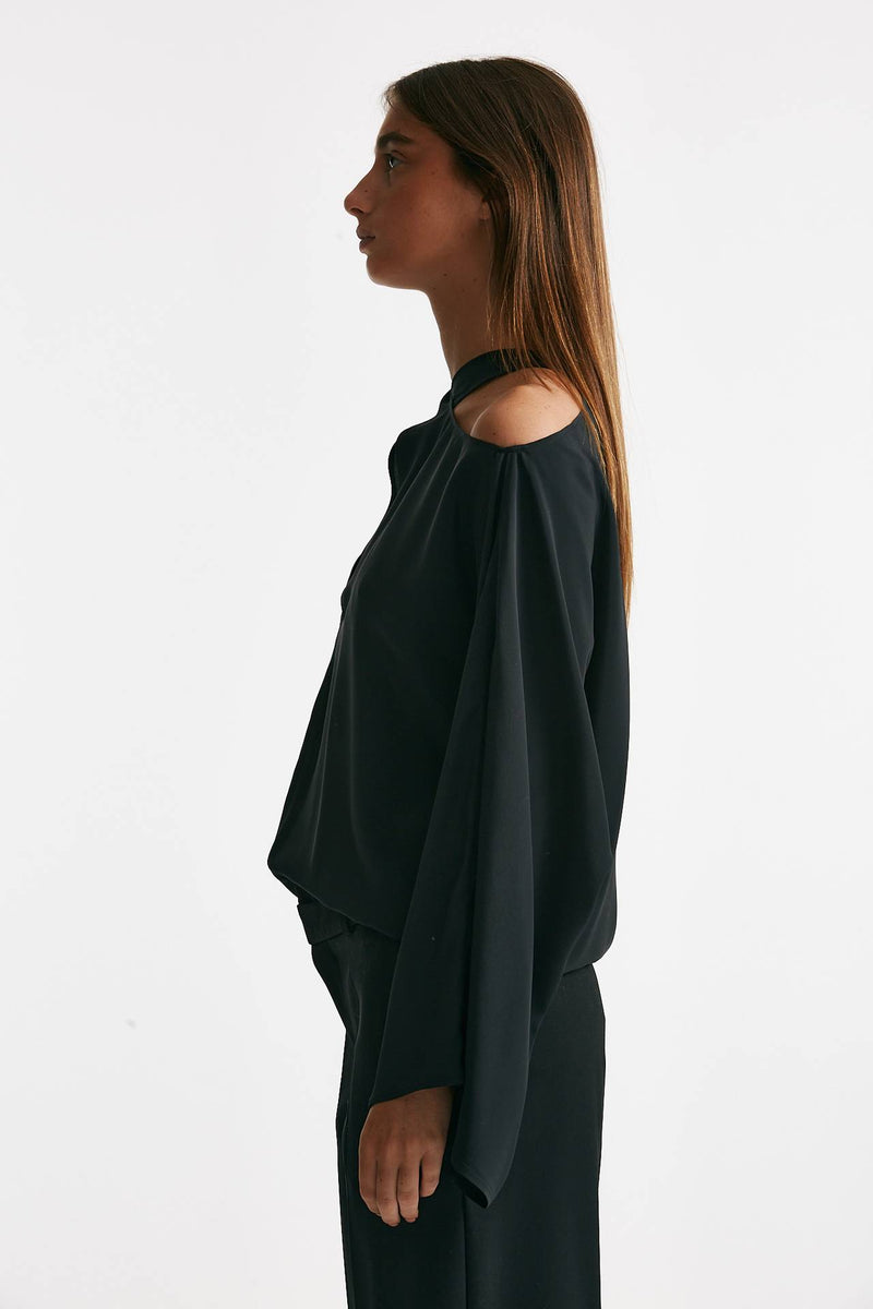 blusa cut nero women Federica tosi - 3