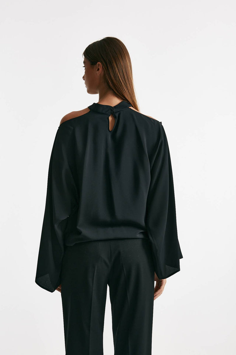 blusa cut nero women Federica tosi - 4
