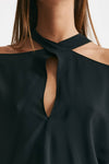blusa cut nero women Federica tosi - 5