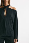 blusa cut nero women Federica tosi - 7
