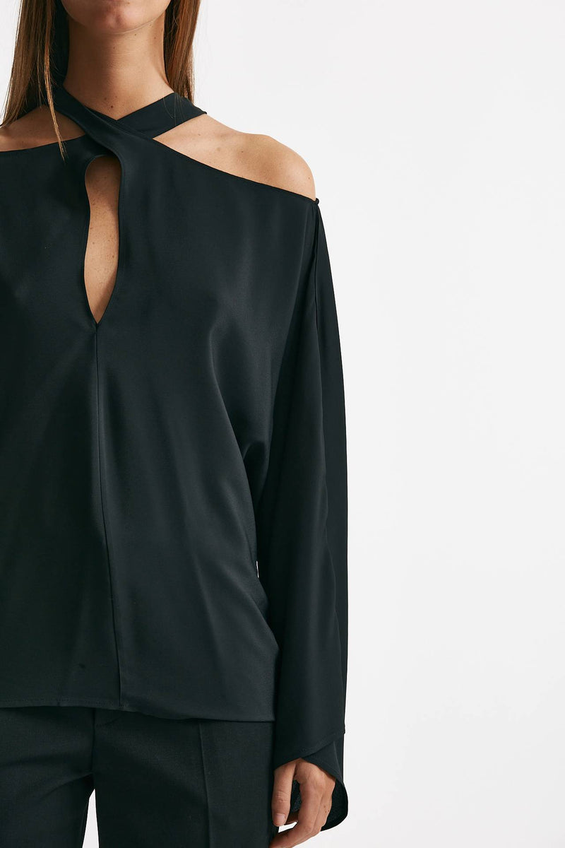 blusa cut nero women Federica tosi - 7