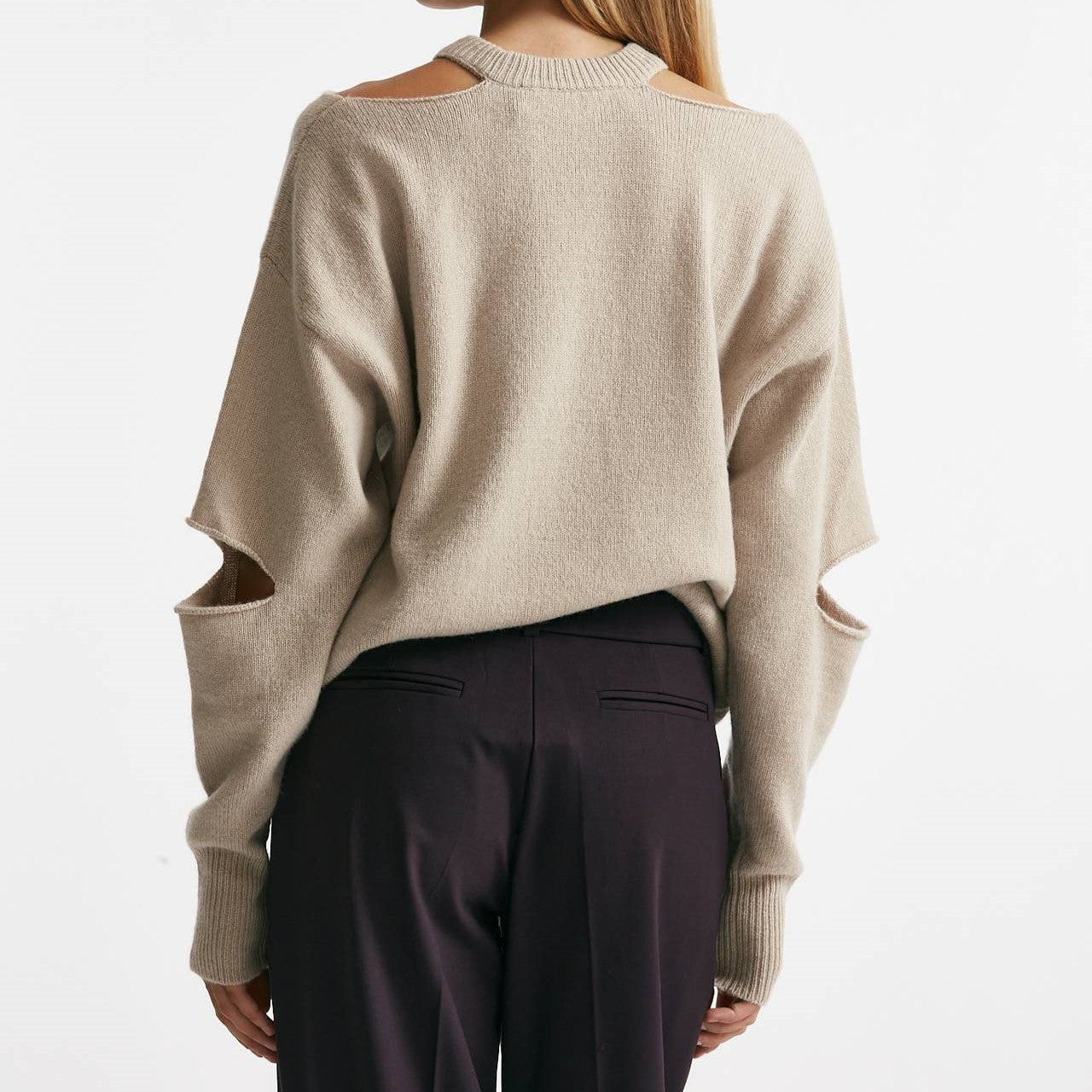 maglia over cut off grigio mélange women Federica tosi - 8