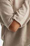 maglia over cut off grigio mélange women Federica tosi - 5
