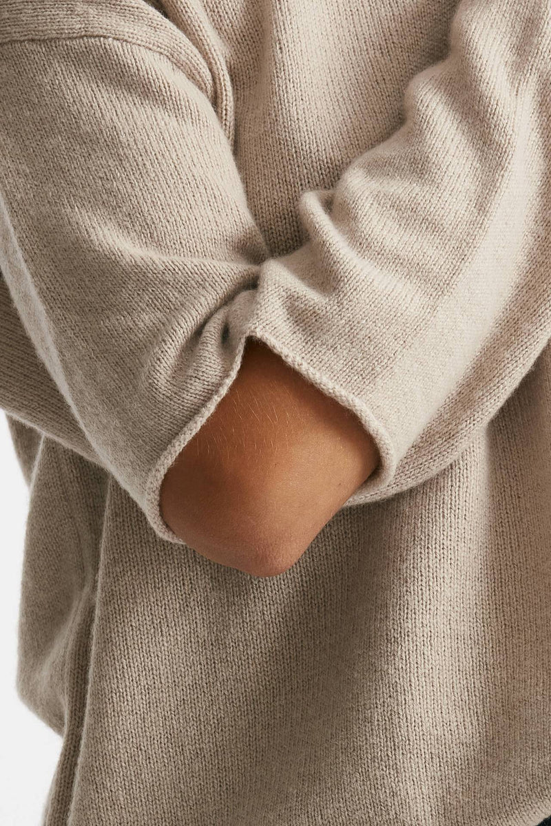 maglia over cut off grigio mélange women Federica tosi - 5