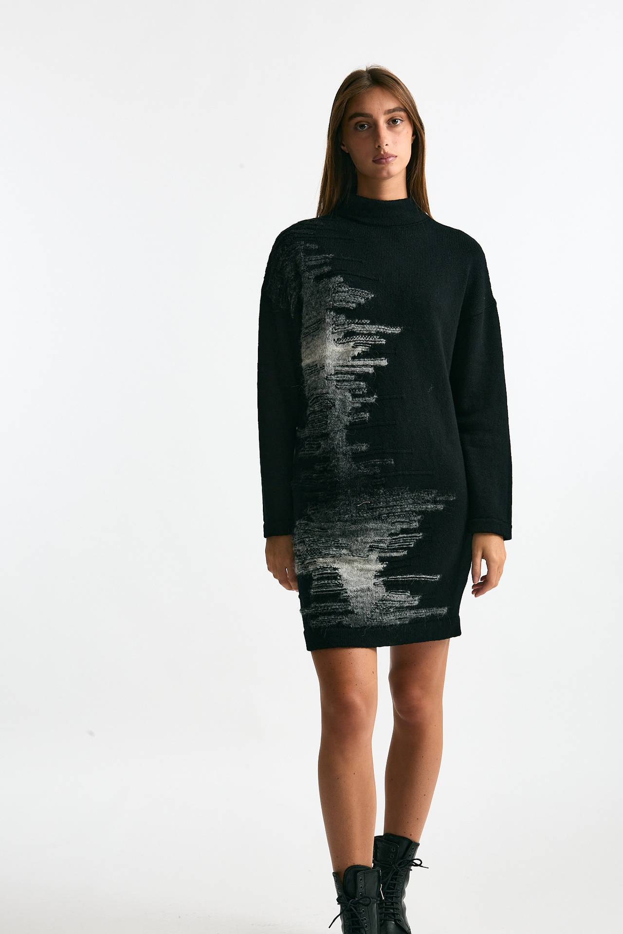 Abito in maglia nero ricamo women Transit par such - 1