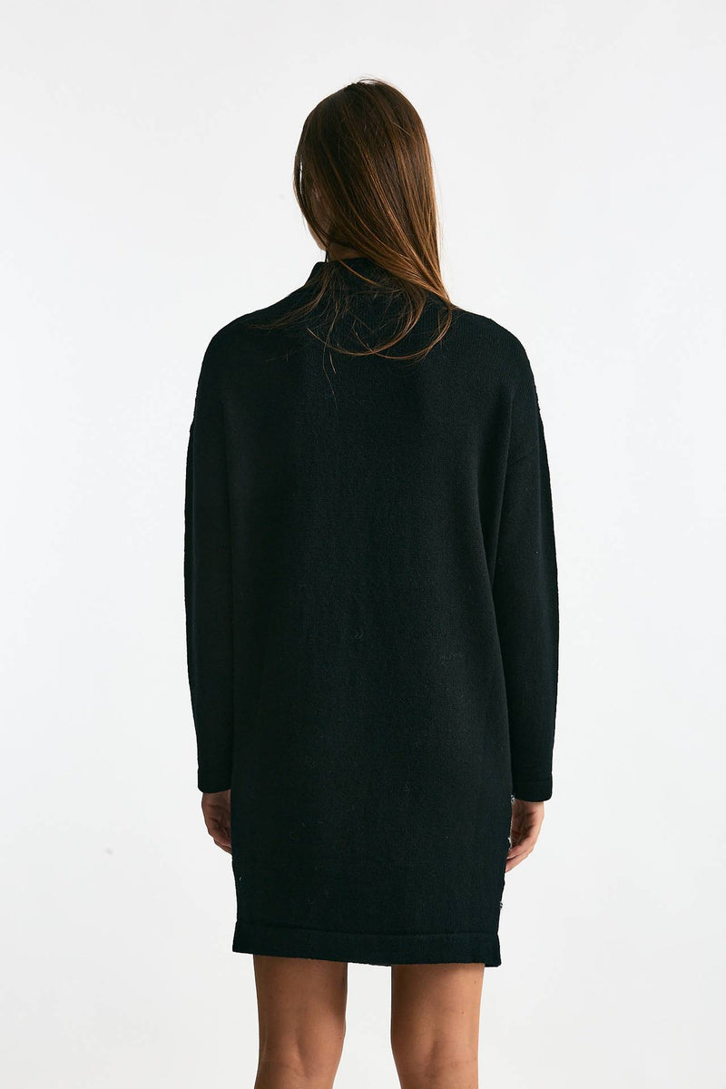 Abito in maglia nero ricamo women Transit par such - 5