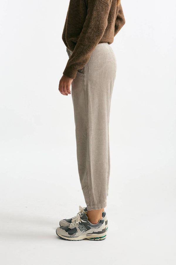 Pantalone loose in velluto beige women Transit par such