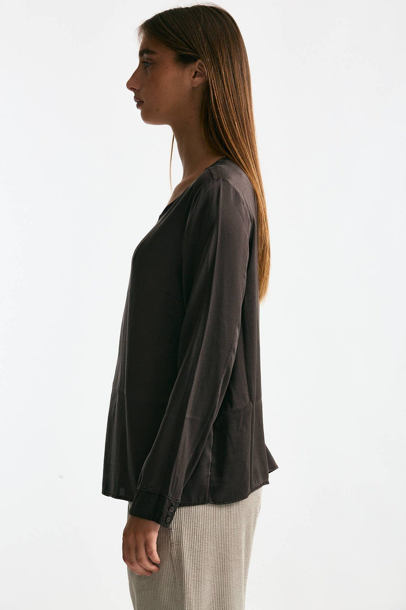 T-shirt in seta marrone women Transit par such - 2