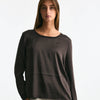 T-shirt in seta marrone women Transit par such - 5