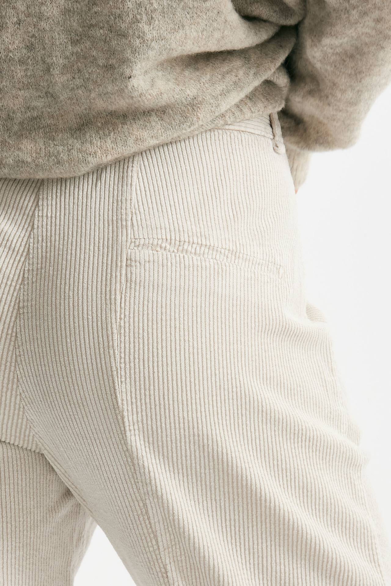 Pantalone loose in velluto panna women Transit par such - 6