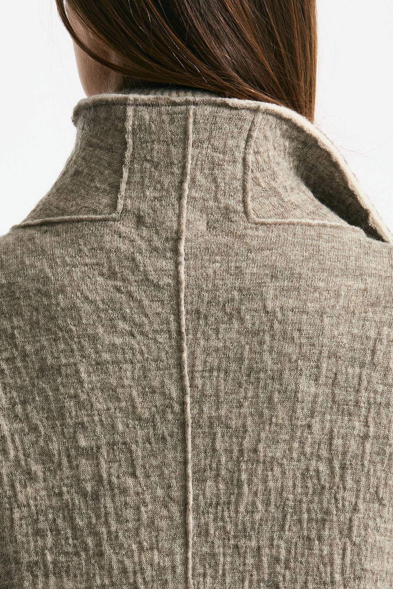 Cappotto lungo beige melange women Transit par such - 6