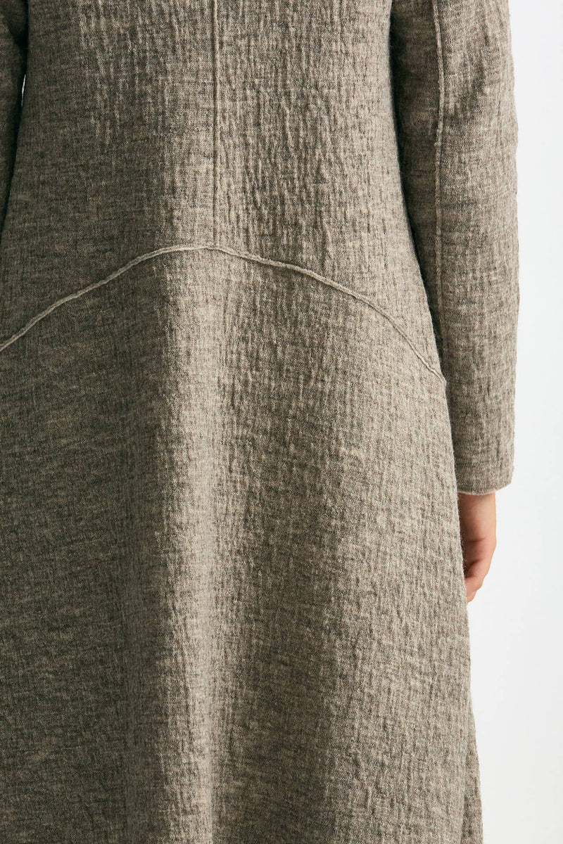 Cappotto lungo beige melange women Transit par such - 7