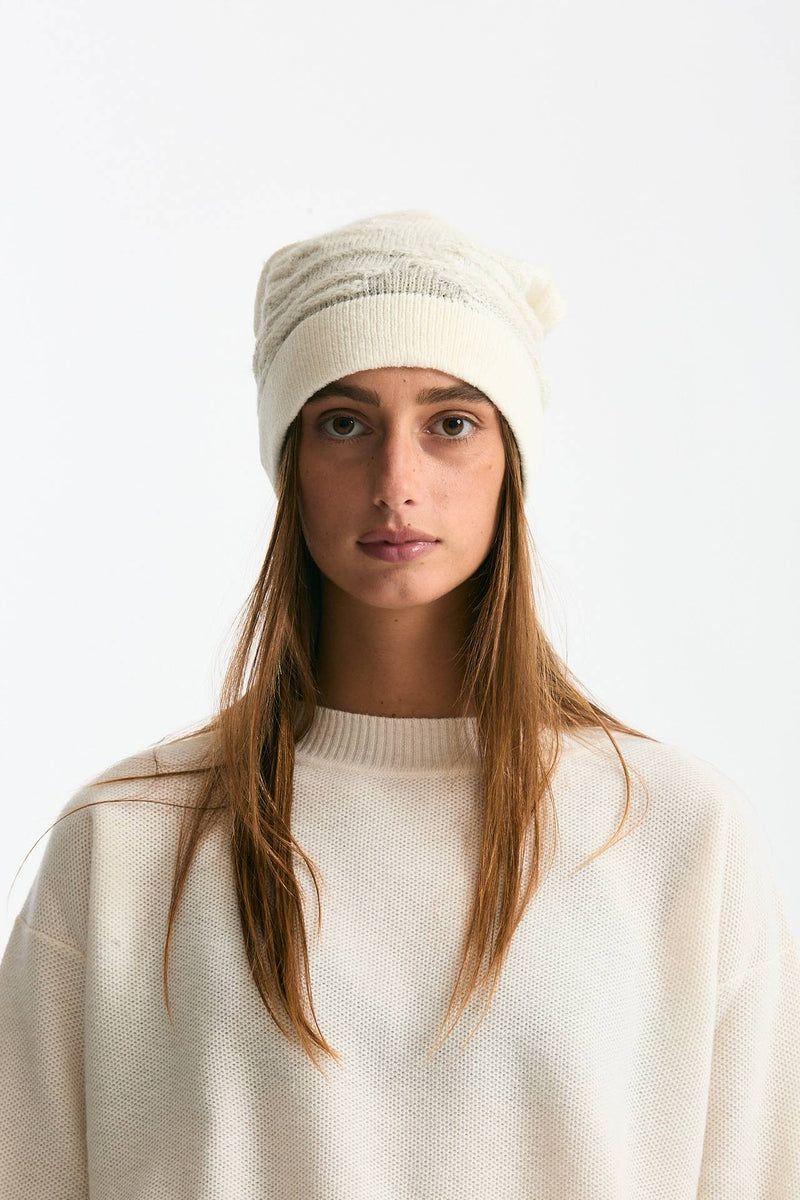 Cappellino lavorato bianco women Transit par such - 1