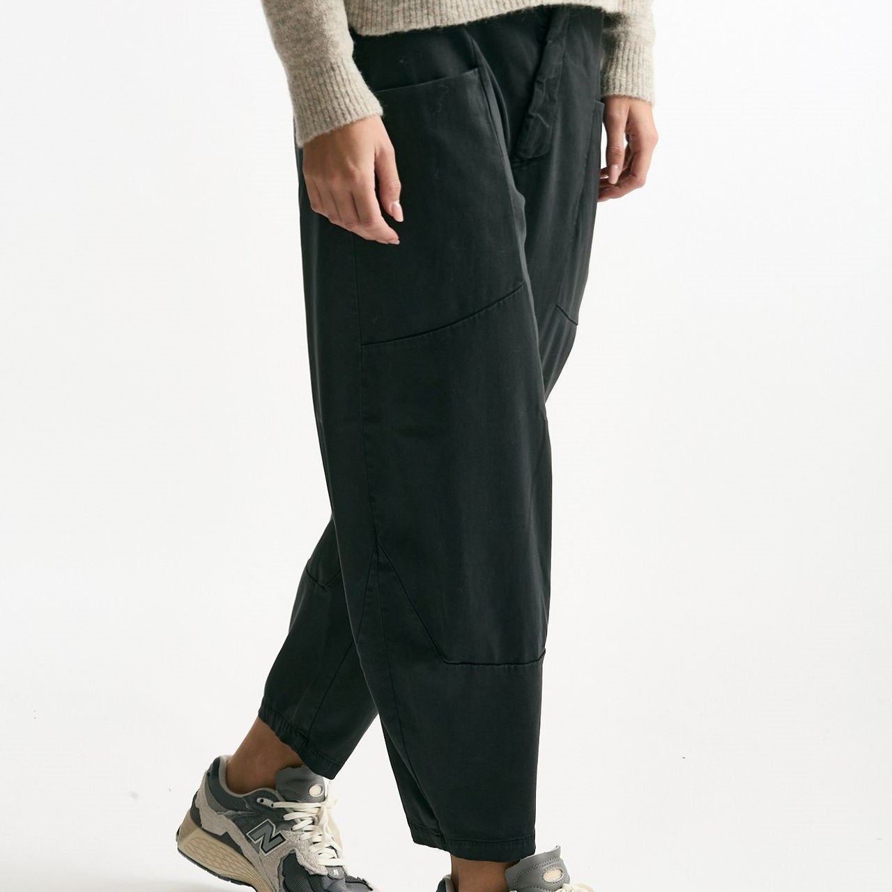 Pantalone loose grigio fango women Transit par such - 8