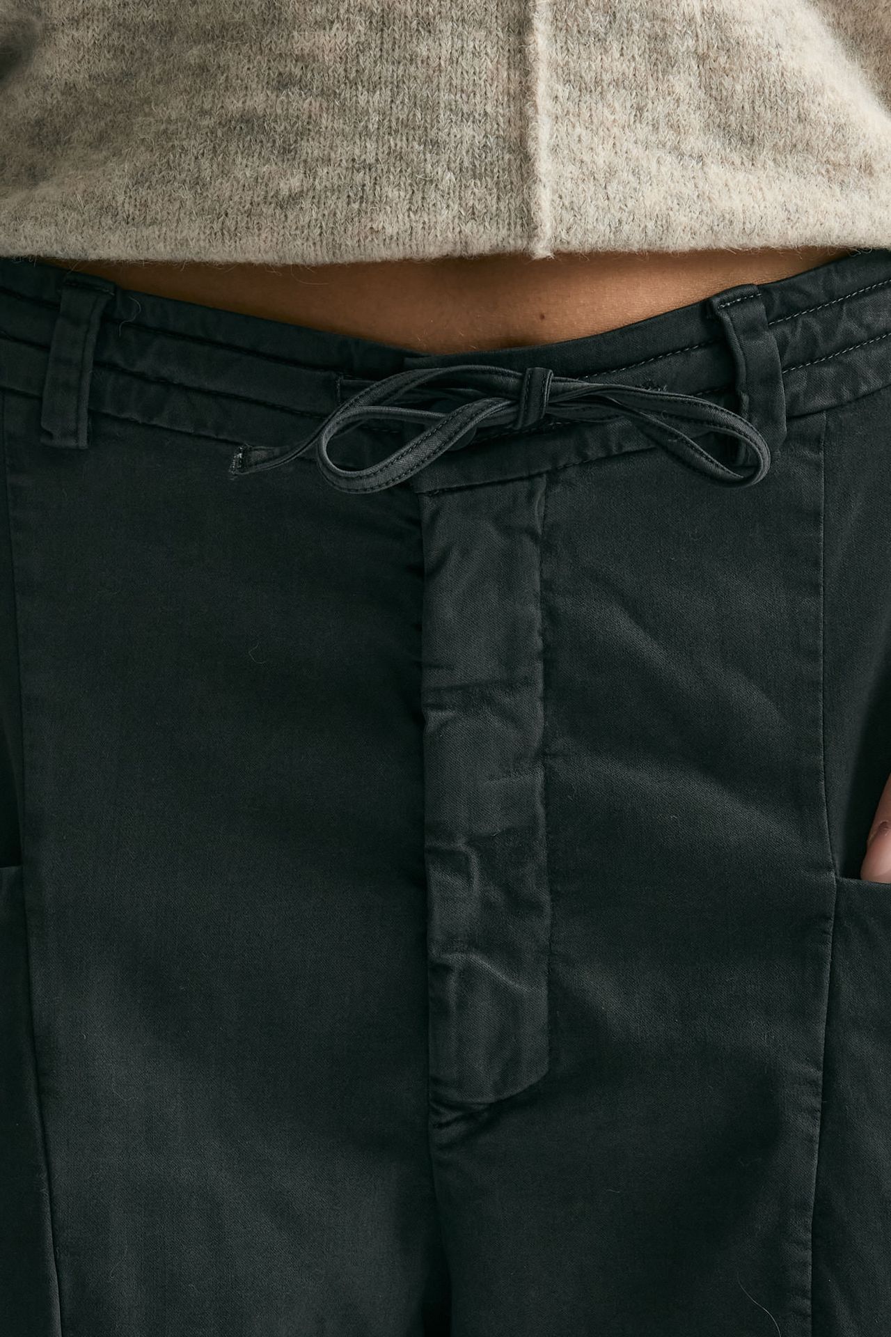 Pantalone loose grigio fango women Transit par such - 5