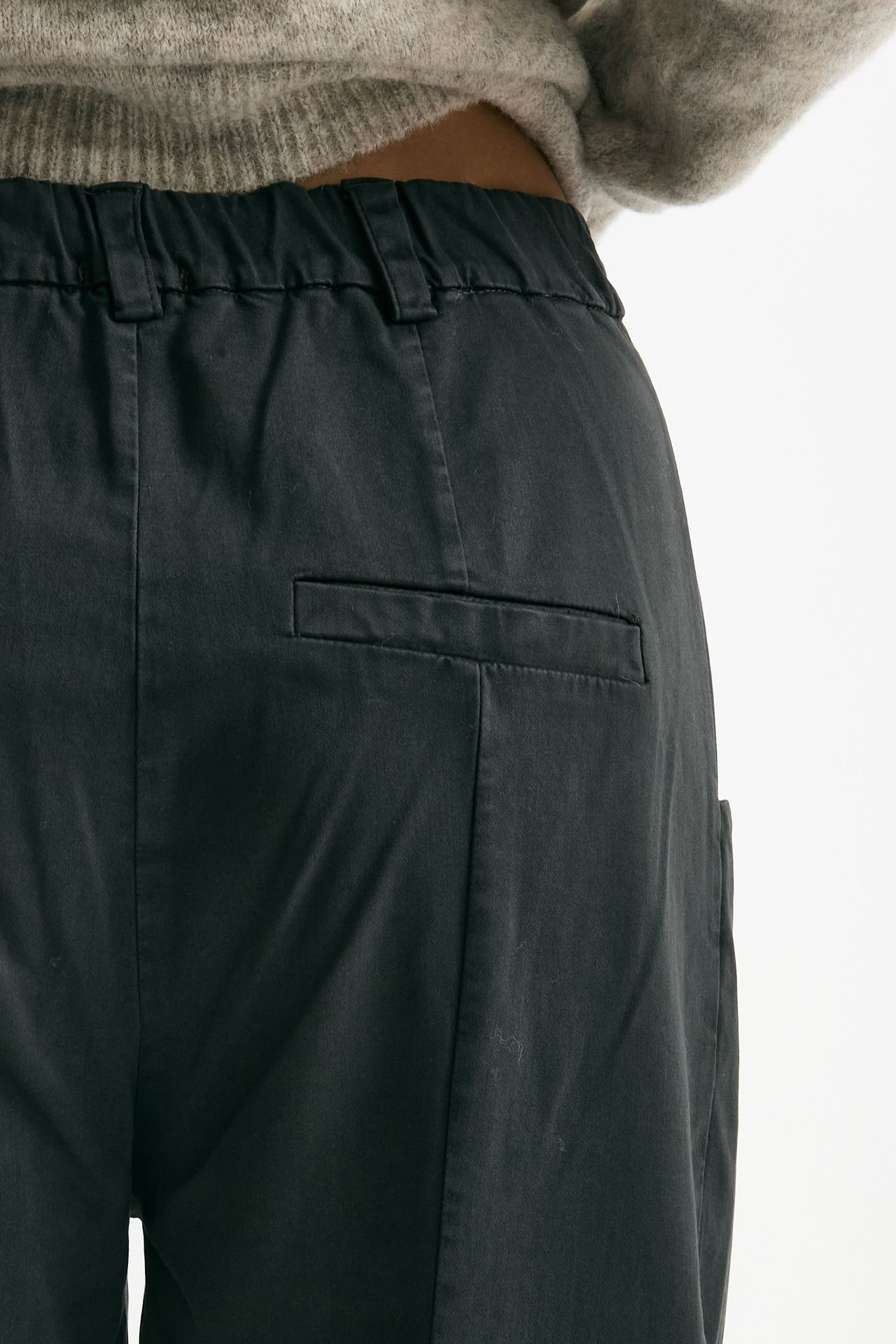 Pantalone loose grigio fango women Transit par such - 7