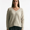 Maglia scollo a v grigio melange women Transit par such - 6