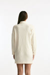 Abito in maglia bianco con lavorazione beige women Transit par such - 4