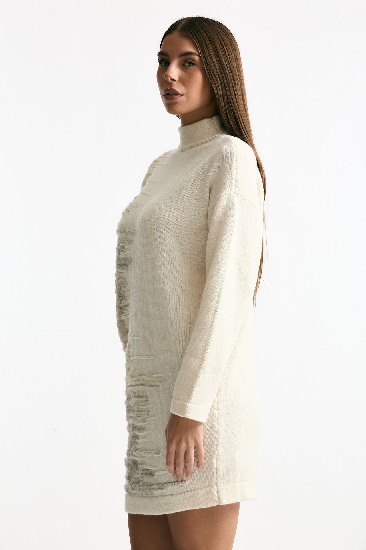 Abito in maglia bianco con lavorazione beige women Transit par such - 1
