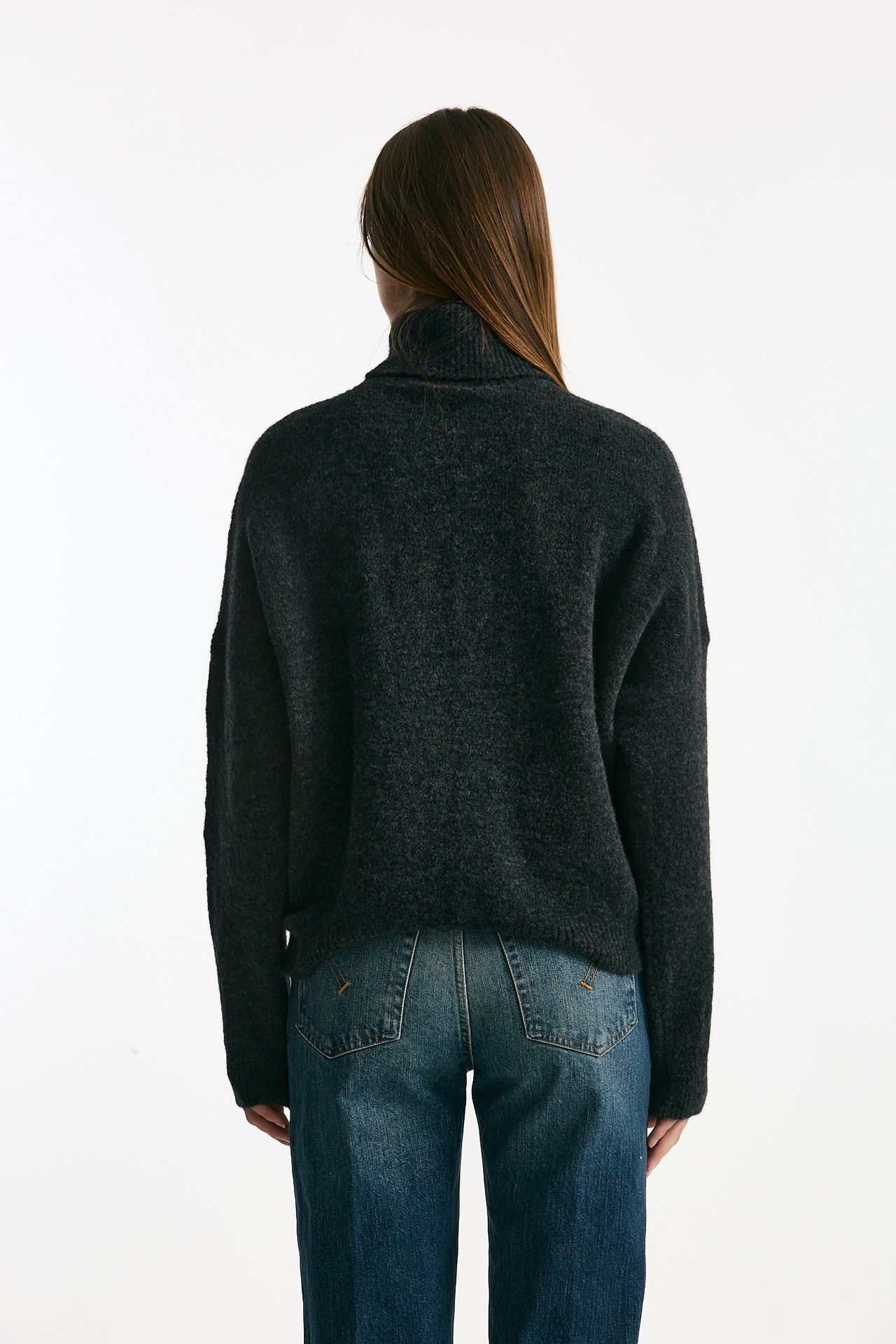 Maglia dolcevita antracite women Transit par such - 4