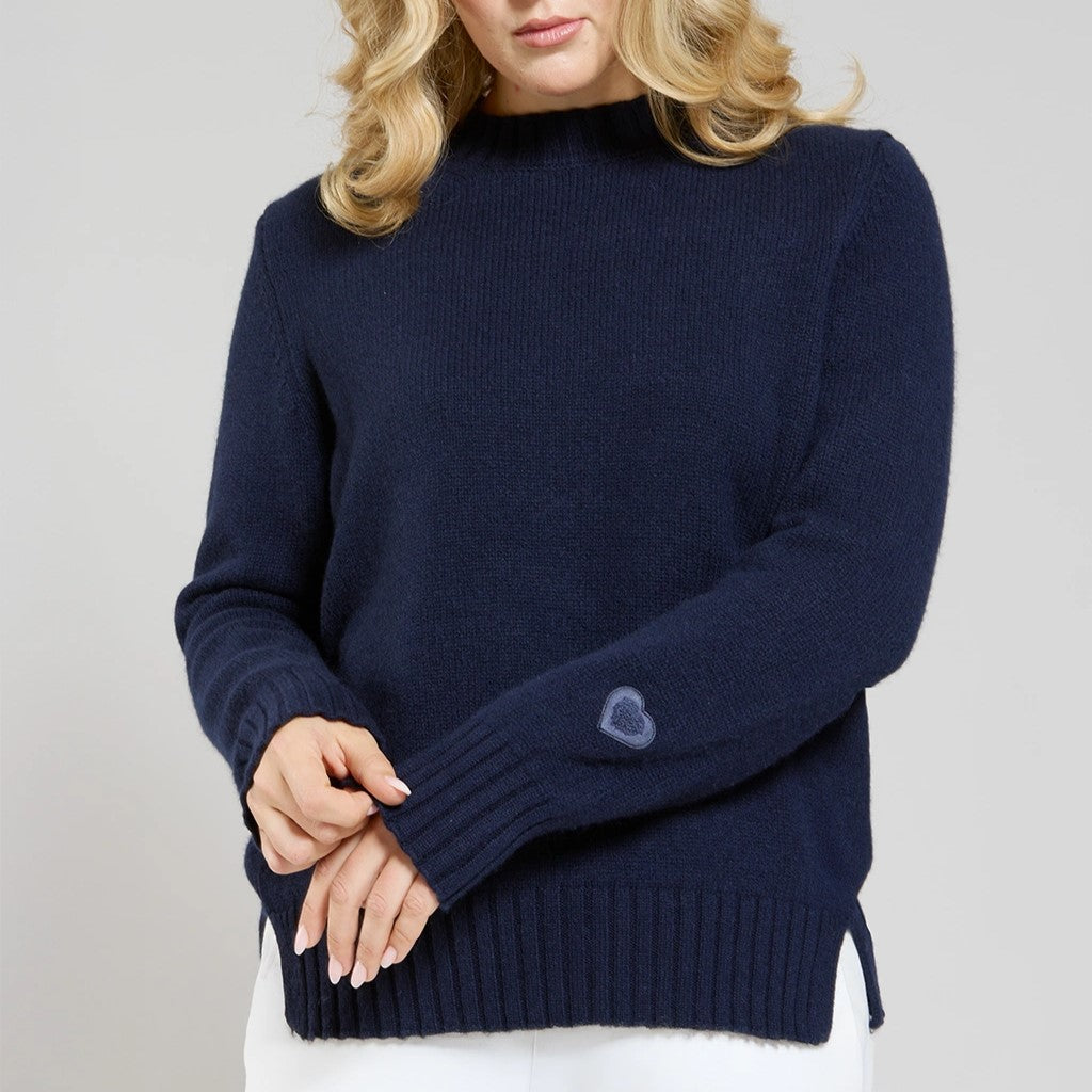 Maglia in lana e cachemire blu women Twinies - 5