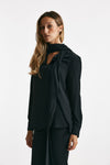 Camicia in misto seta ANGEL nero women Zanone - 2
