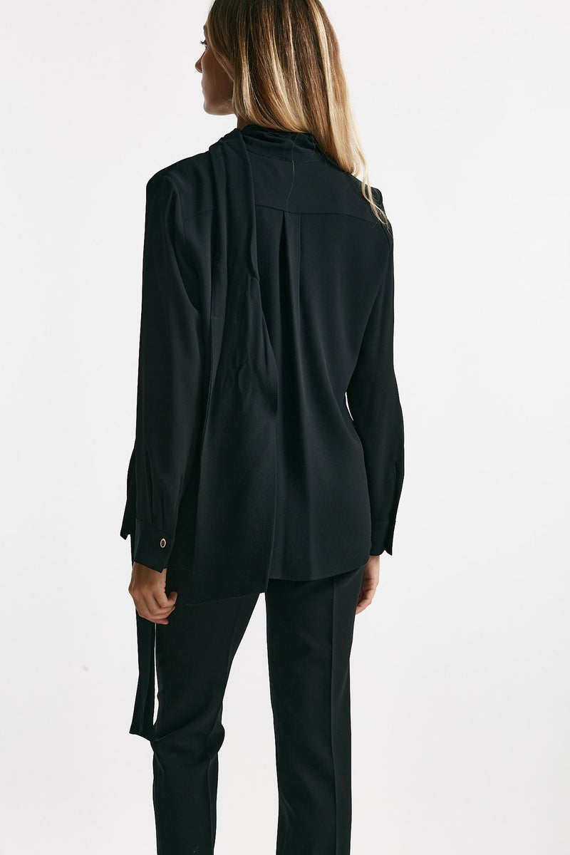 Camicia in misto seta ANGEL nero women Zanone - 3