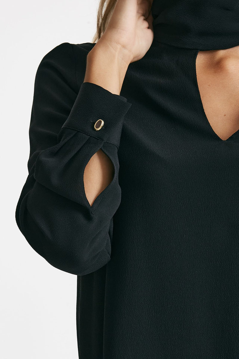 Camicia in misto seta ANGEL nero women Zanone - 5