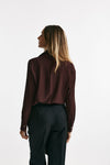 Camicia in misto seta ANGEL bordeaux women Zanone - 4